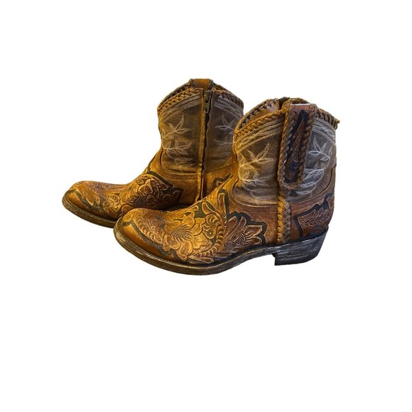 Old Gringo Polo Chale Boots Size 10B Zipper Leather SEE PHOTOS - Picture 2 of 10